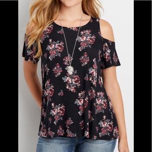 Maurice’s 24/7 Cold Shoulder Multi Color Top